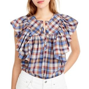 J. Crew Fall Plaid Top
